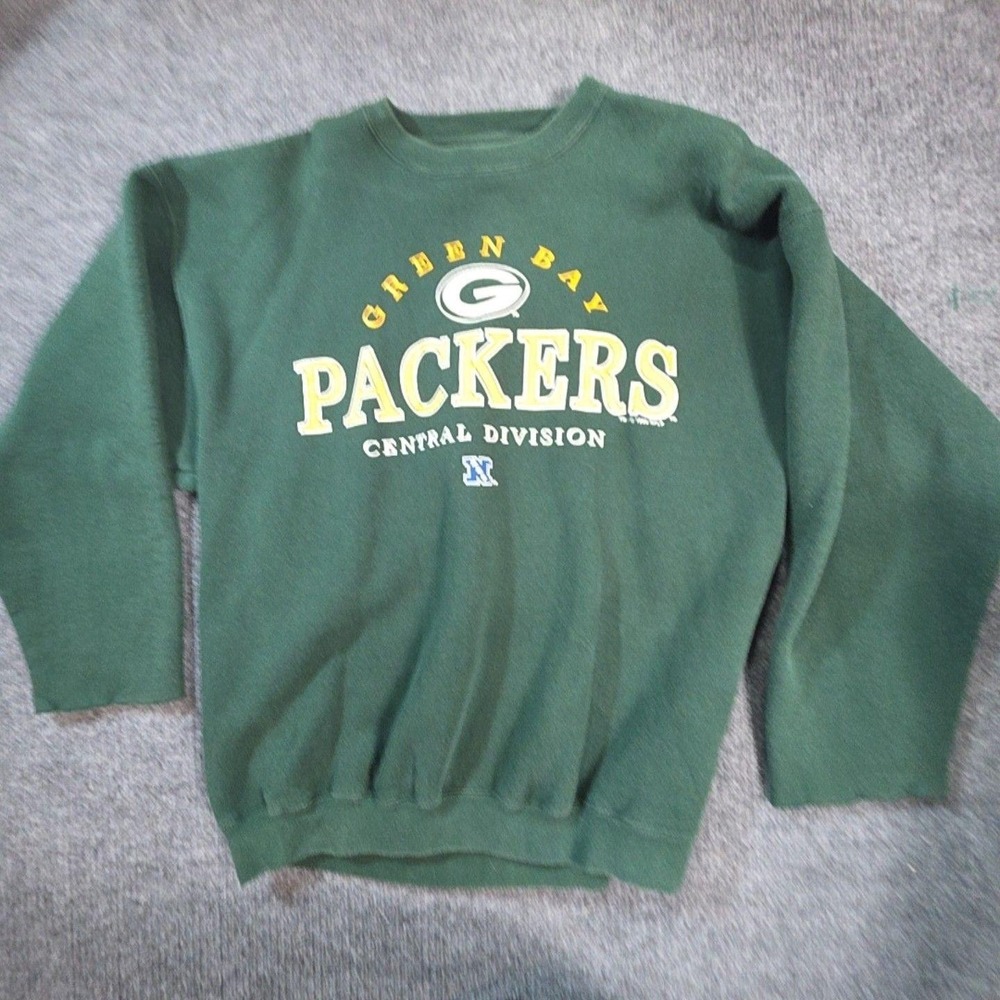 Vintage Green Bay Packers Sweatshirt Mens Green NFL Football Galt Sand Crewneck